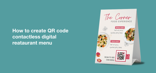 How to create QR code contactless digital restaurant menu